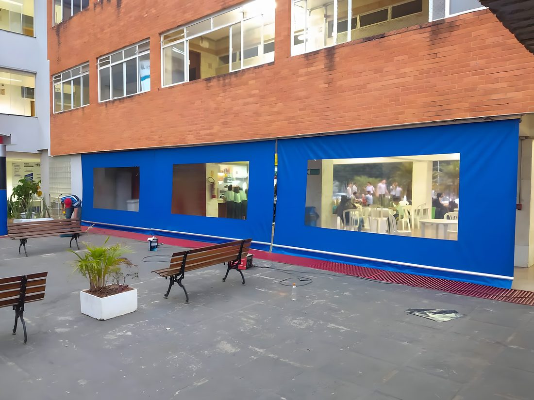 Obra de cortinas da Dinâmica Toldos em Brasília 5